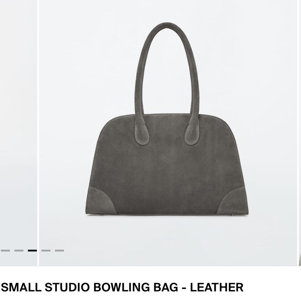 COS Small Suede Gray Bag